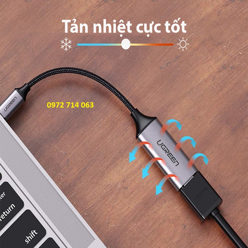 Cáp chuyển USB TYPE C sang HDMI UGREEN 70444